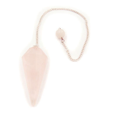 12 Sided Pendulum- Rose Quartz