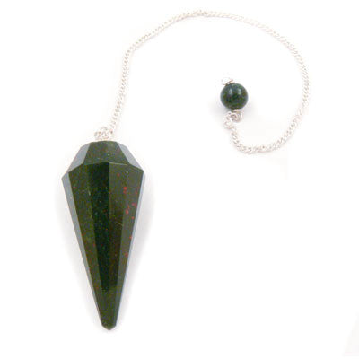 12 Sided Pendulum- Blood Stone