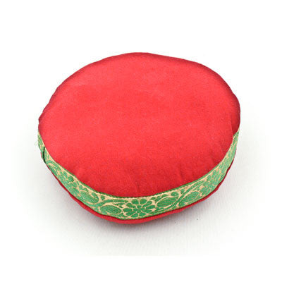 Singing Bowl Cushion- Burgundy with Border