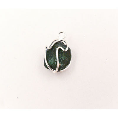 Extra Small Gemlettes with Wire Cage- Blood Stone