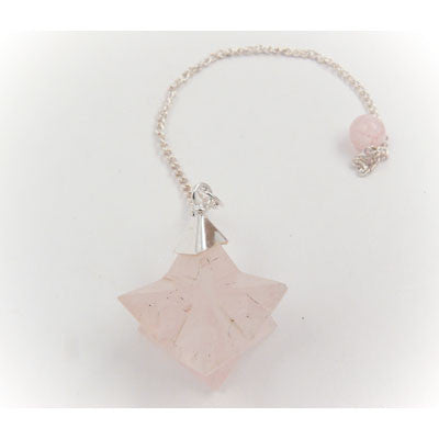 Merkaba Pendulum- Rose Quartz