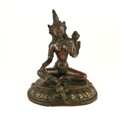 Green Tara- Extra Large with Heavy Base Resin Statue